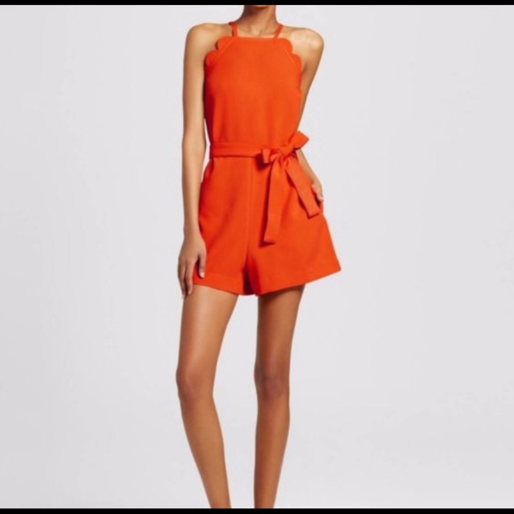 Victoria Beckham Orange romper